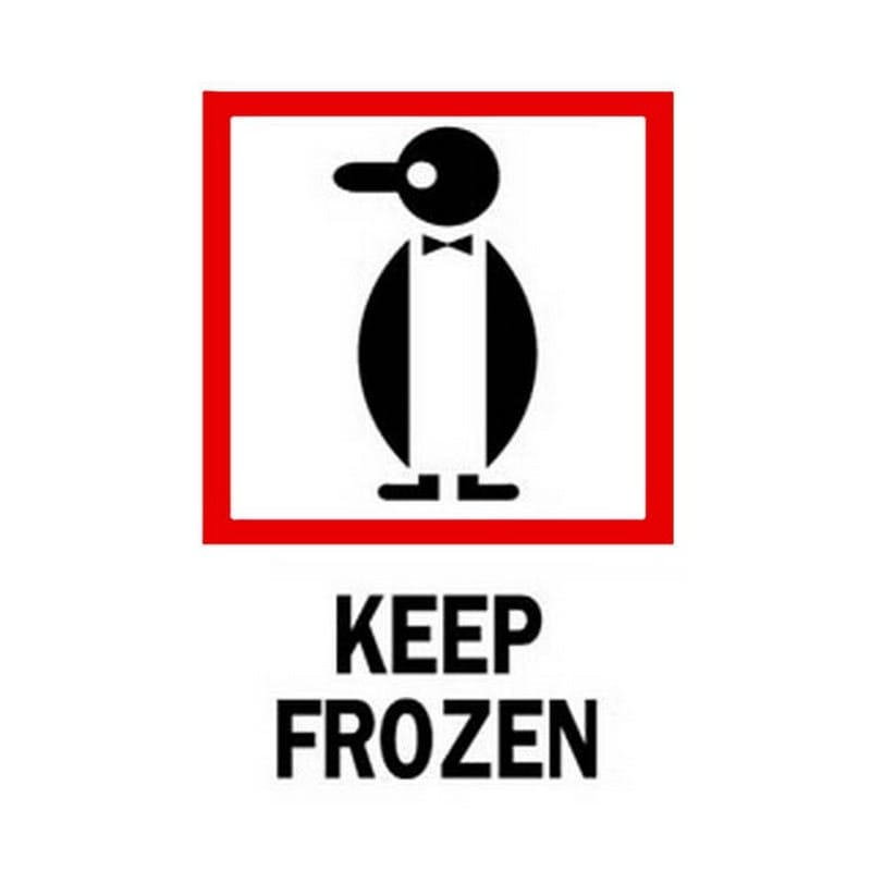 3" x 4" Keep Frozen Labels (500 per Roll)