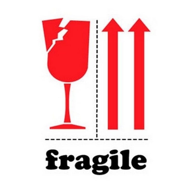 3" x 4" Fragile Labels (500 per Roll)