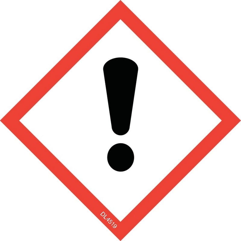 4" x 4" Hazcom-Exclamation labels (500 per Roll)