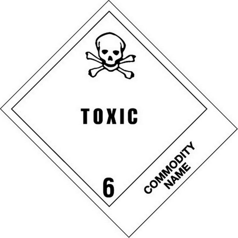 4" x 4-3/4" Toxic - Pesticides, Liquid, Toxic, N.O.S. UN2902 Labels (500 per Roll)