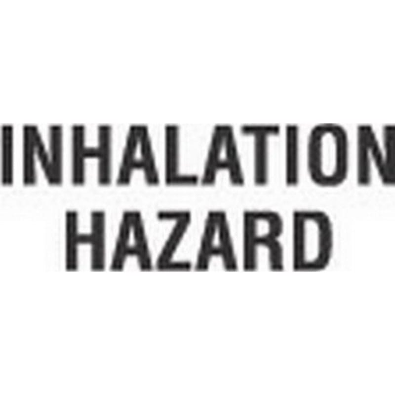 50mm x 21mm Inhalation Hazard D.O.T. Class 6 Hazard Labels (500 per Roll)