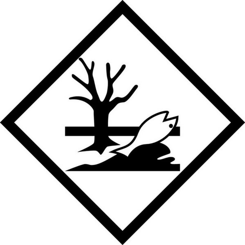4" x 4" Environmentally Hazard Labels Vinyl (500 per Roll)