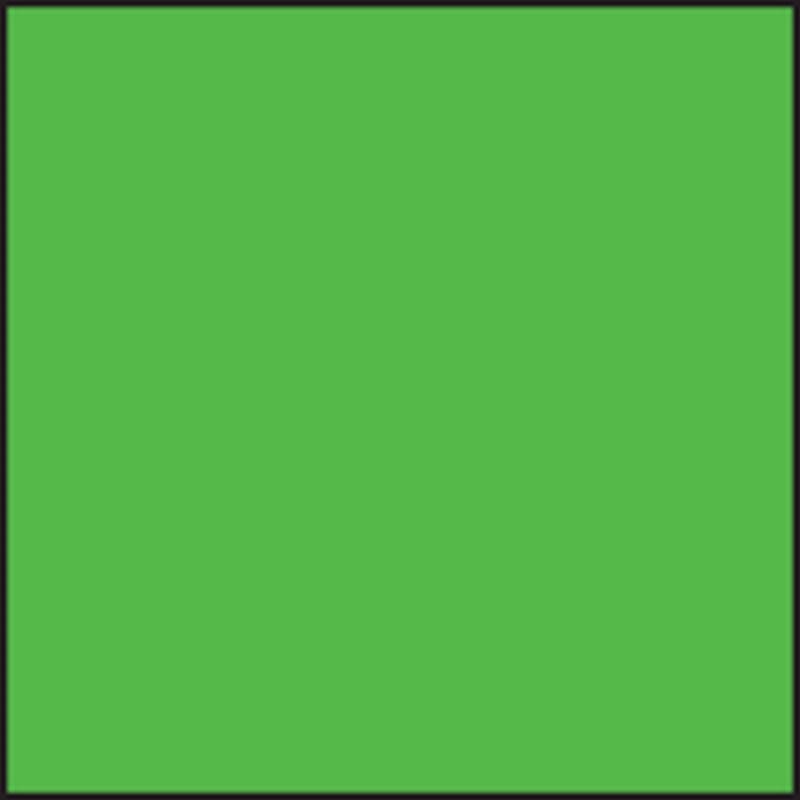 4" x 4" Standard Green square labels (500 per Roll)