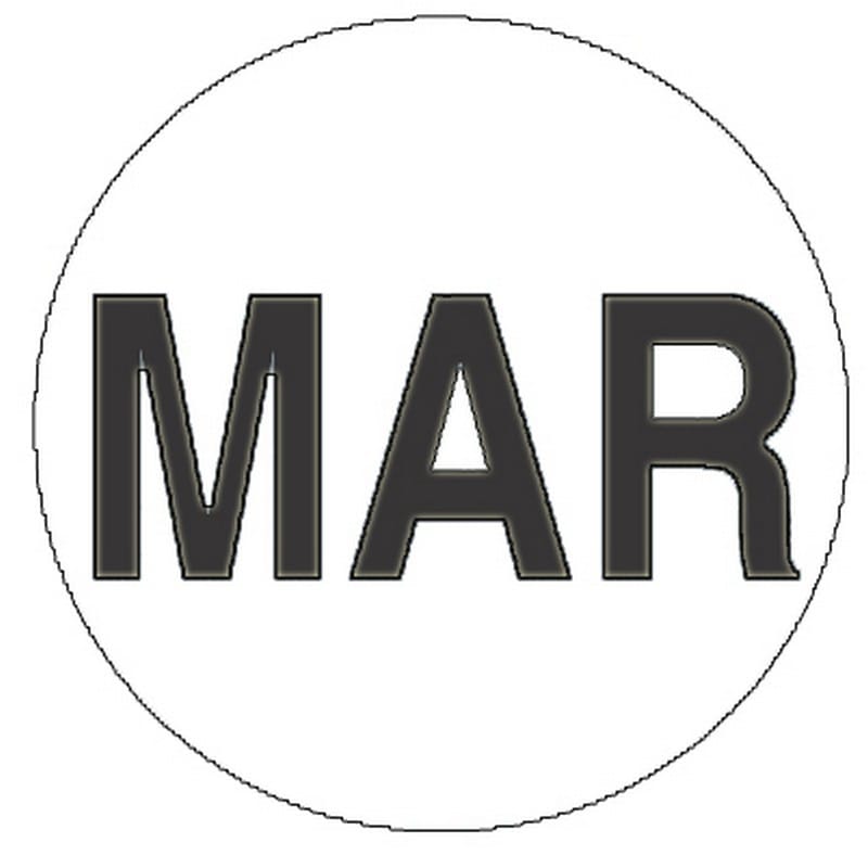 2" Diameter March Circle Labels (500 per Roll) - Image 2