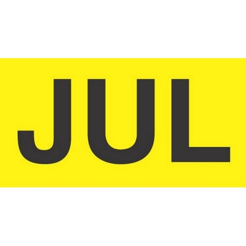 3" x 6" July Labels (500 per Roll) - Image 2