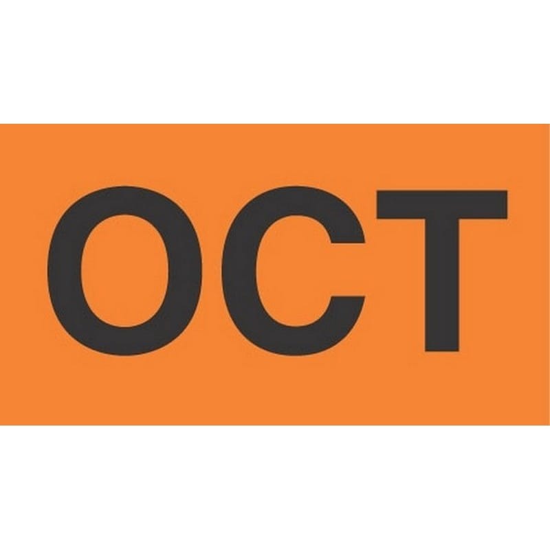 3" x 6" October Labels (500 per Roll)