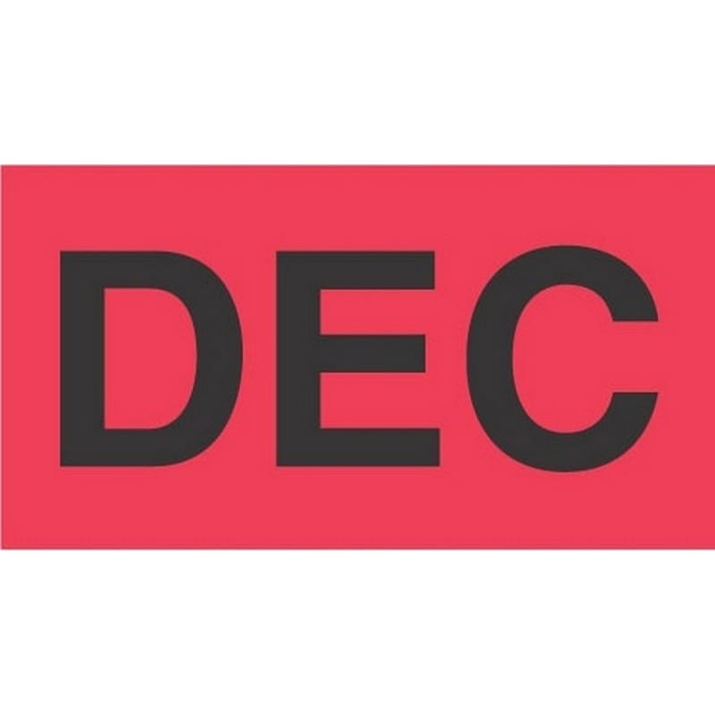 2" x 3" December Labels (500 per Roll) - Image 2