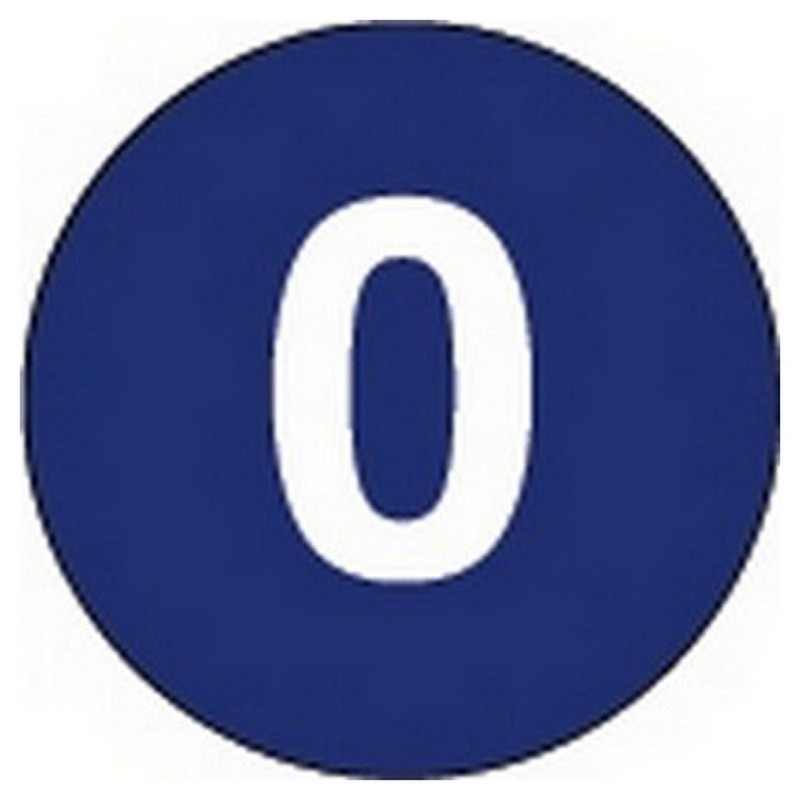 Numbered Color-Coded Inventory Labels