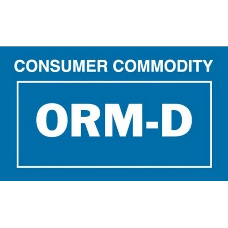 2-1/4" x 1-3/8" Consumer Commodity ORM-D Labels (500 per Roll)