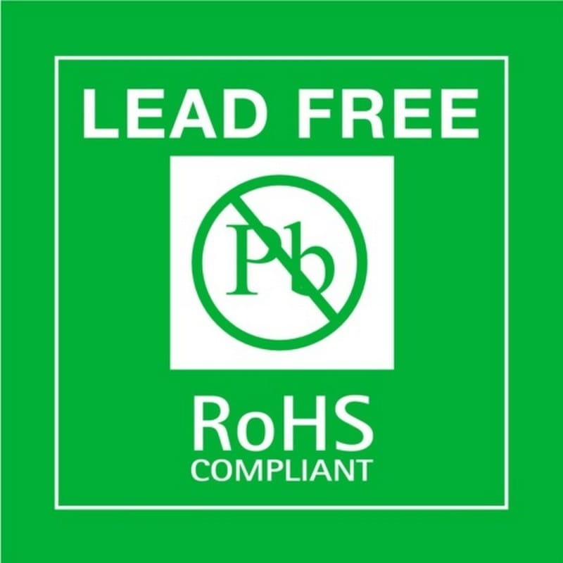 4" x 4" Lead Free RoHS Compliant Labels (500 per Roll) - Image 2