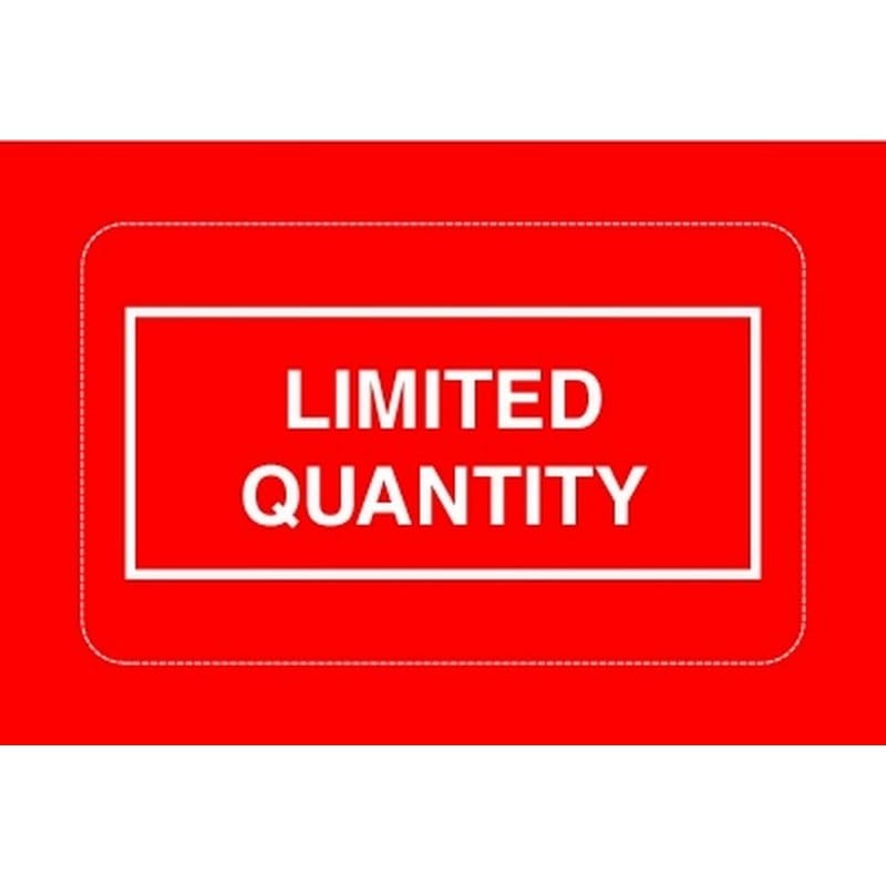 2-1/4" x 1-3/8" Limited Quantity Labels (500 per Roll)