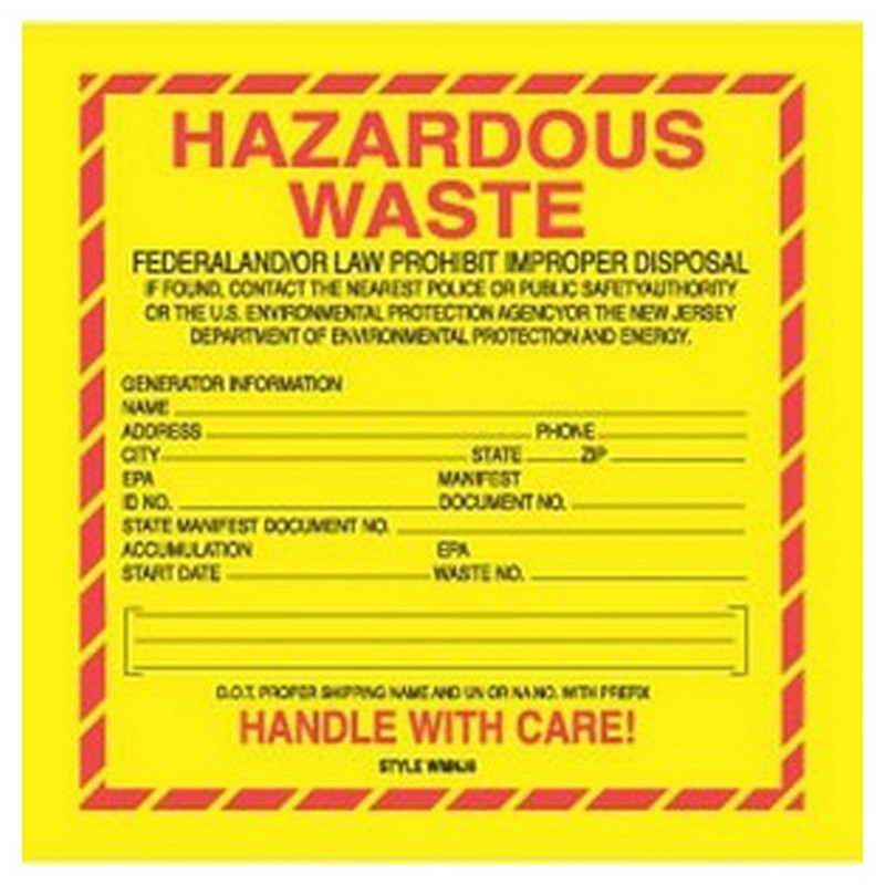 Hazardous Waste Labels
