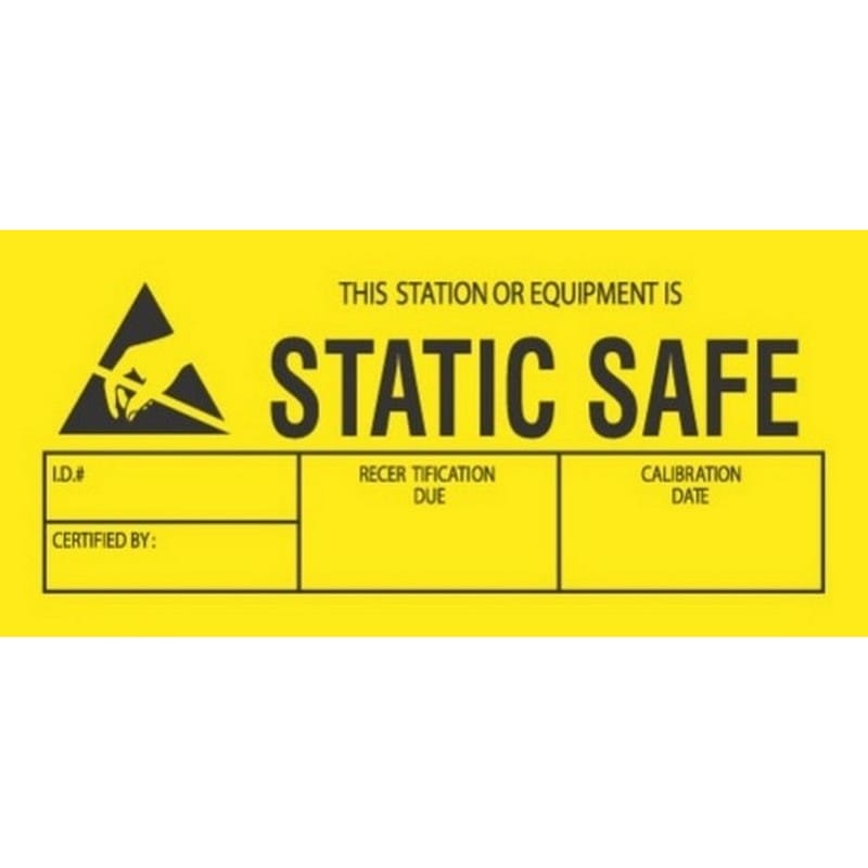 1-3/4" x 3" Static Safe Labels (500 per Roll) - Image 2