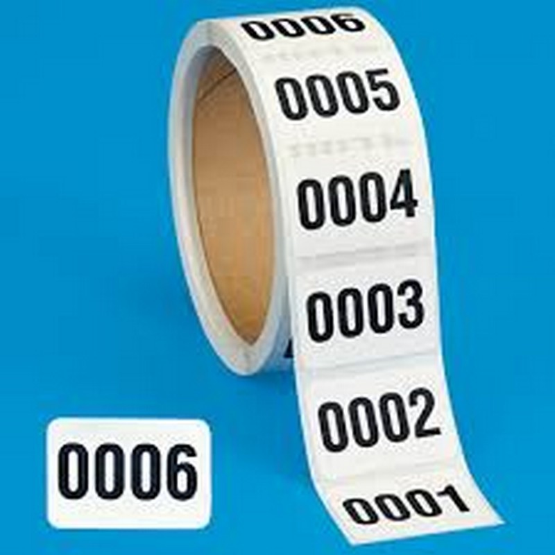 Consecutively Numbered Labels