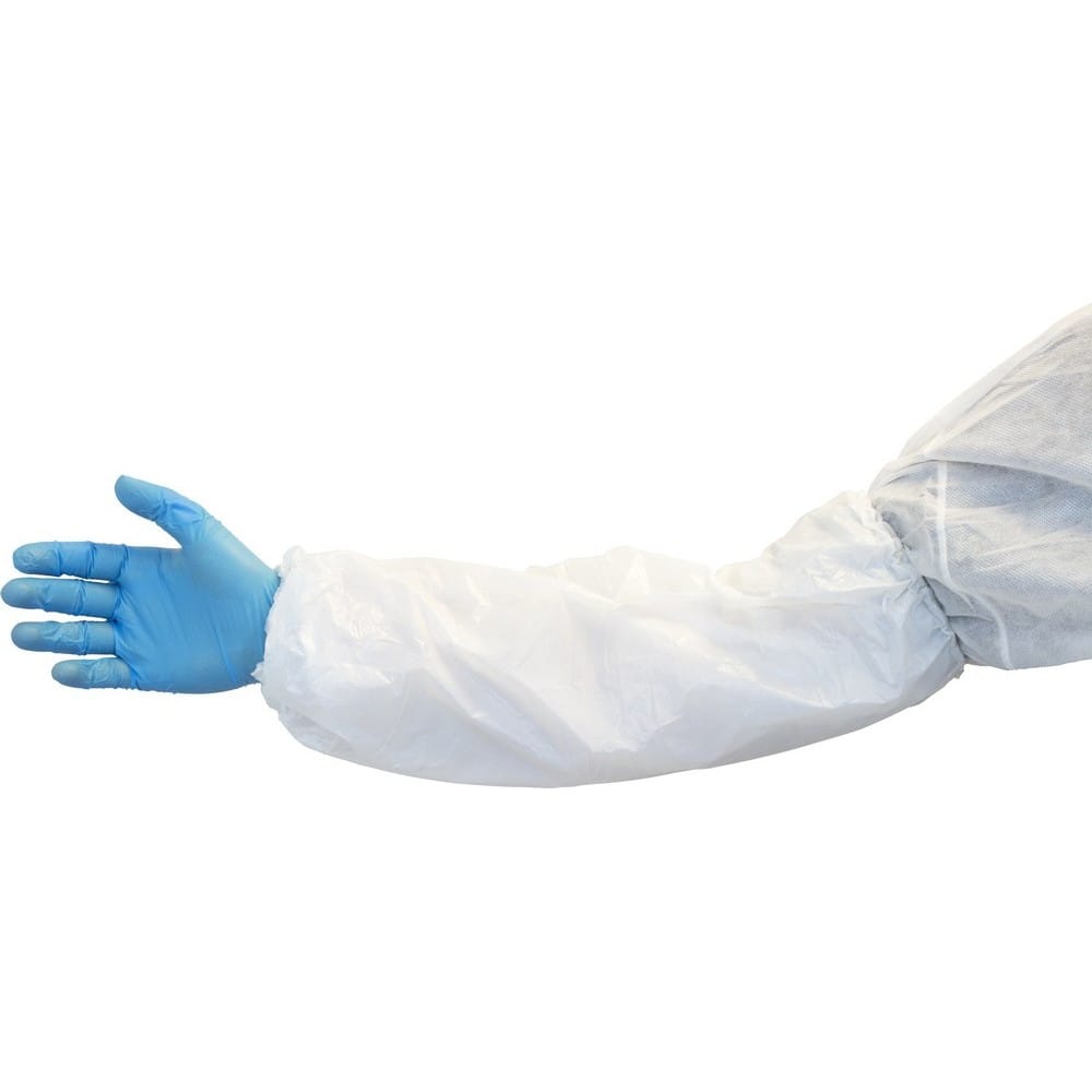 18" White Machine Made Polyethylene Sleeve (1,000 per Case)