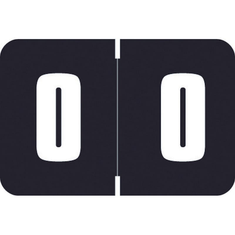 Digi Color DXNM Compatible Numeric "0" Labels, Laminated Stock, 1-5/8" x 15/16" Individual Numbers - Roll of 250