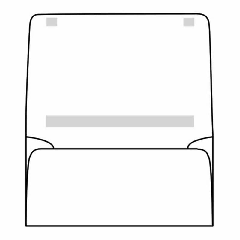 Open Side Dual Purpose Mailer Envelopes, 4-5/8" x 8-7/8", 24# White, Large Flaps w/ Spot Seal & Perforation (Box of 500)