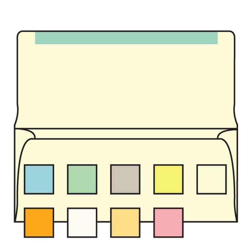#6-1/4 Collection/Remittance Envelopes 3-1/2" x 6-1/4" 24# Creme Pastel, Open Side, Flaps Extended (Box of 500)