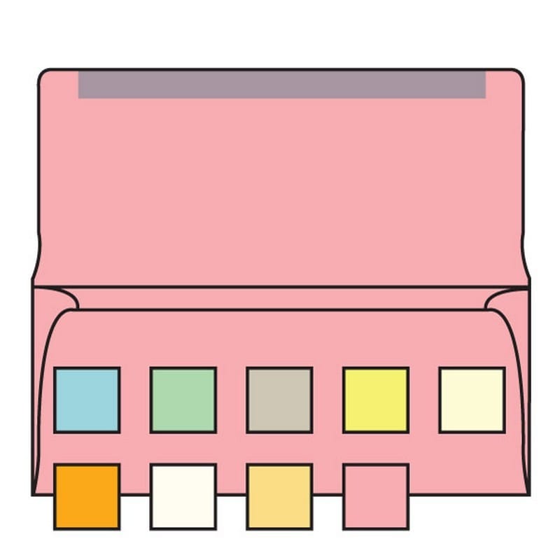 #6-3/4 Collection/Remittance Envelopes, 3-5/8" x 6-1/2" 24# Pink Pastel, Open Side, Flaps Extended (Box of 500) - Image 2