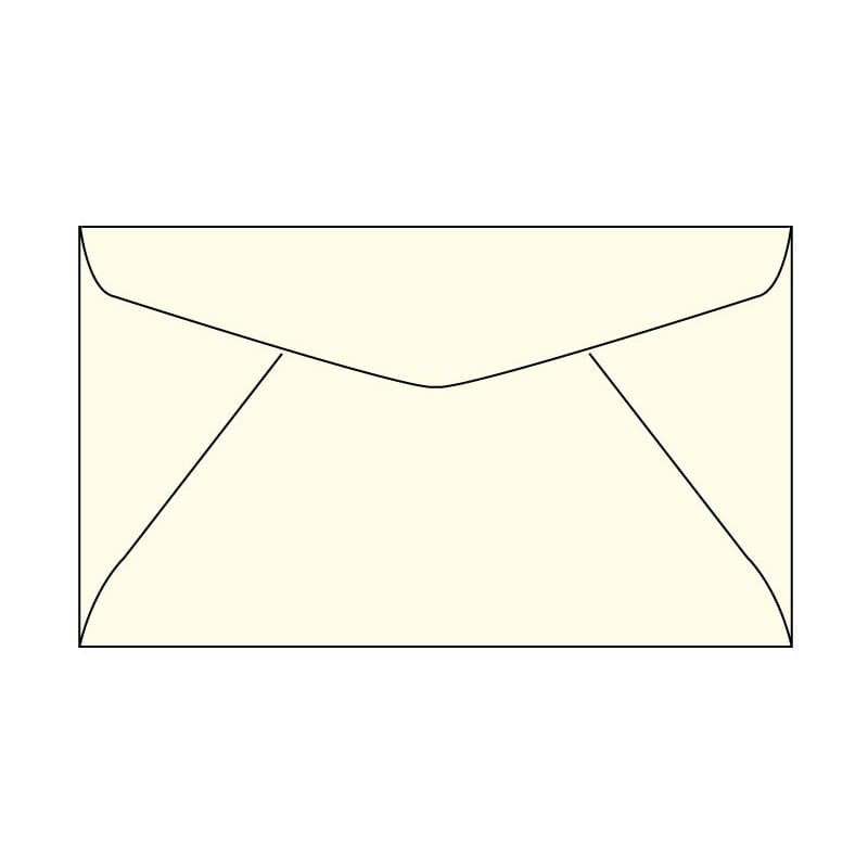 #6-3/4 Regular Envelopes, 3-5/8" x 6-1/2", 24#, Recycled, Ivory Pastel, Acid Free, Diagonal Seam, No Window (Box of 500)