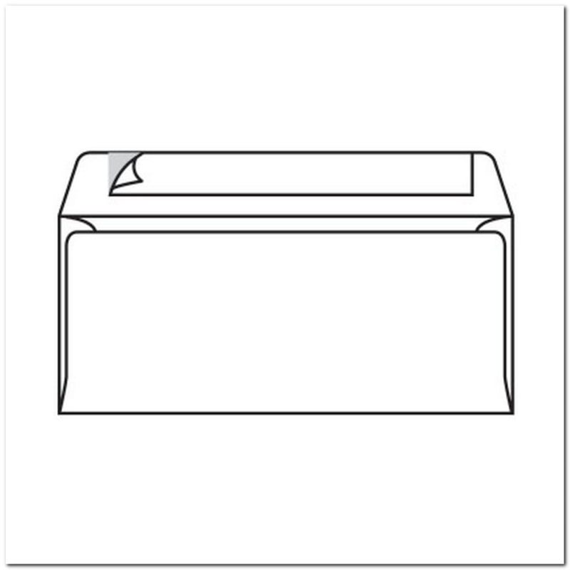 #9 Regular Business Envelopes, 3-7/8 x 8-7/8 24#, White, 92% brightness, No Window, Pressure Sensitive Seal (Box of 500)