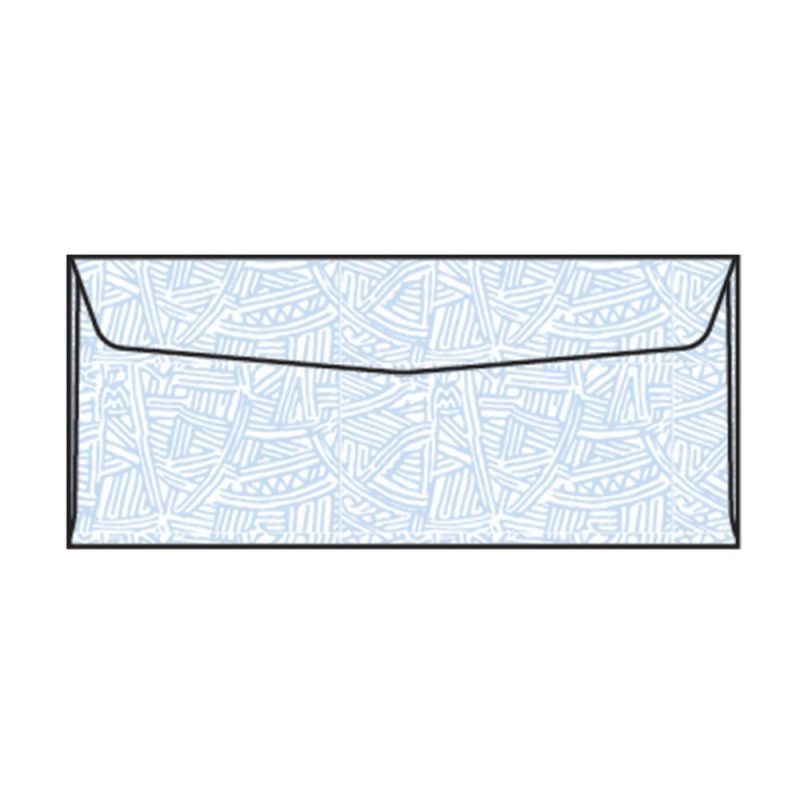 #9 Regular Business Envelopes, 3-7/8" x 8-7/8", 24#, White, Side Seams, Blue Wesco Inside Tint (Box of 500)