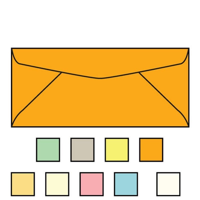 #10 Pastel Goldenrod Envelopes, 4-1/8" x 9-1/2", 24# (Box of 500)