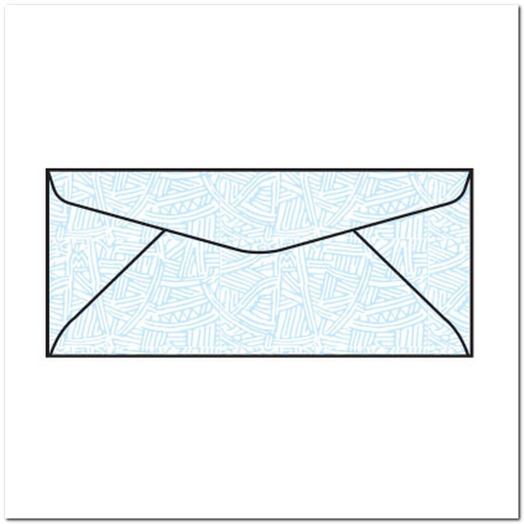 #10 Regular Wesco Tint, White Sulphite, 4-1/8" x 9-1/2", Black Wesco Inside Tint, Diagonal Seams, No Window (Box of 500)