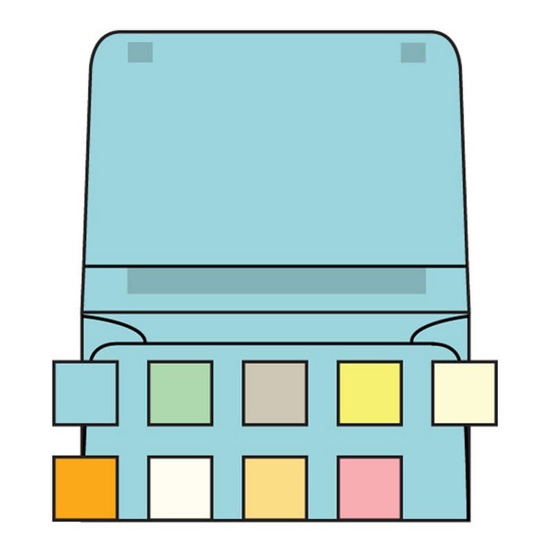 Open Side Dual Purpose Mailer Envelopes, 4-1/4" x 6-1/2", 24# Blue Pastel, Large Flaps w/ Spot Seal & Perf (Box of 500) - Image 2