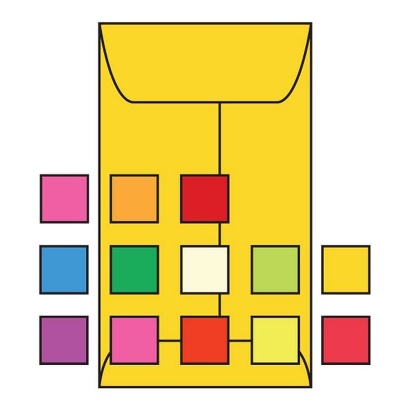 #5-1/2F Open End Coin Envelopes, 3-1/8" x 5-1/2", 24#, Recycled, Brightly Colored Yellow, Acid Free (Box of 500) - Image 2