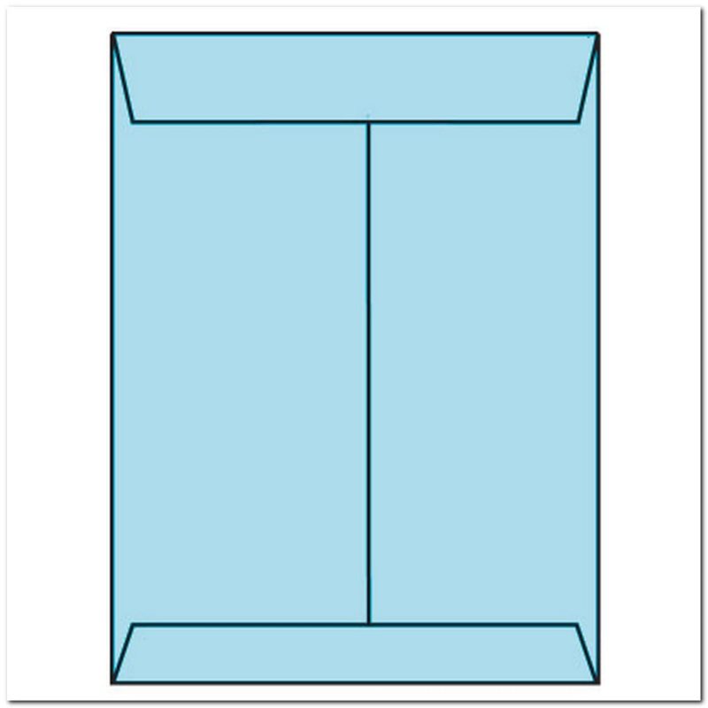 Open End Catalog Envelopes, 9" x 12", 28#, Recycled, Ivory Pastel, Acid Free, Center Seam (Box of 500)