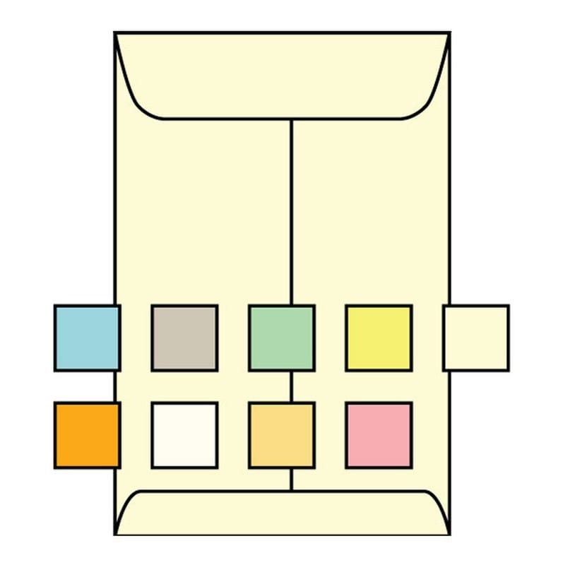 Open End Catalog Envelopes, 9" x 12", 28#, Recycled, Pastel, Acid Free, Center Seam (Box of 500)