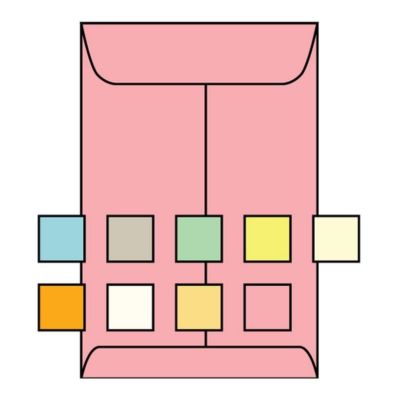 Open End Catalog Envelopes, 9" x 12", 28#, Recycled, Pink Pastel, Acid Free, Center Seam (Box of 500) - Image 2