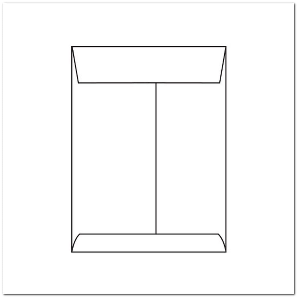 Open End Catalog Envelopes, 10" x 13", 24#, White (92% Brightness), Vellum Finish, Center Seam, Flap Down (Box of 500)
