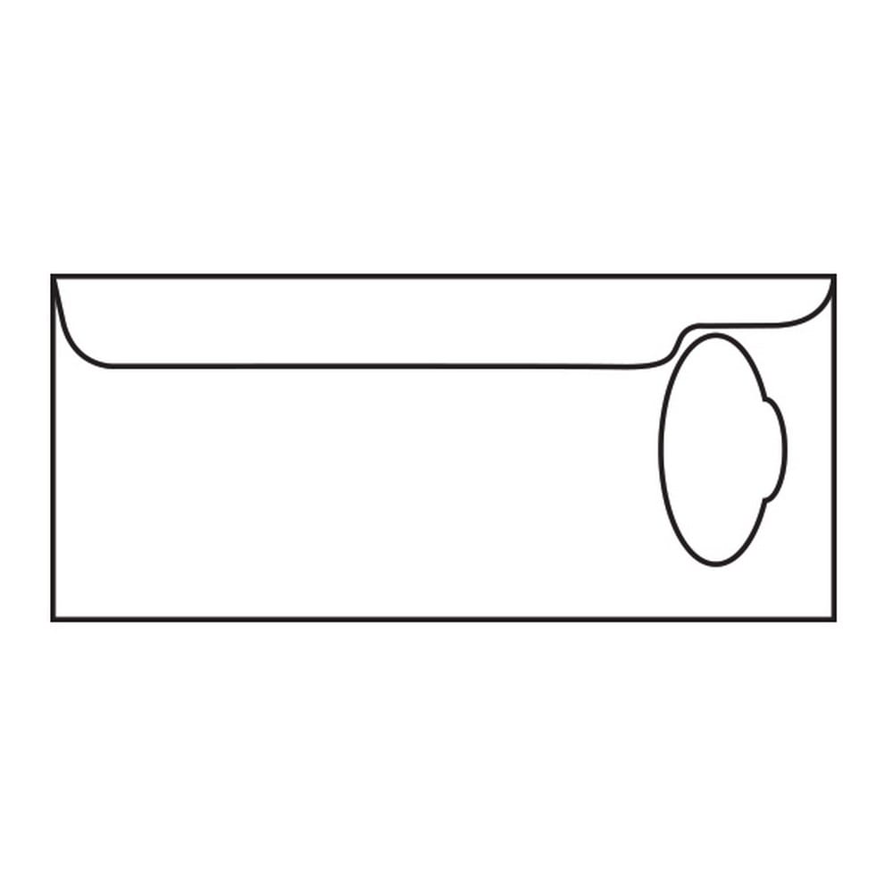 Door Hanger Envelope 4-1/2" x 10-1/4", White, 92% Brightness, Oval Cutout (Box of 500)