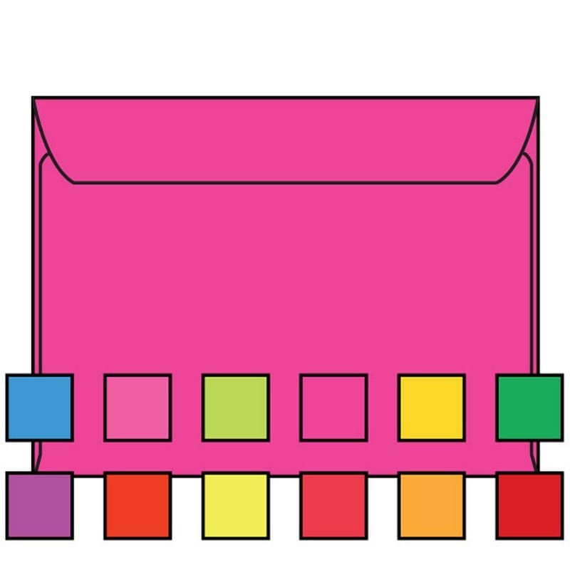Open Side Booklet Envelopes, 6" x 9", 24#, Fuchsia Brightly, Acid Free, Side Seams (Box of 500) - Image 2