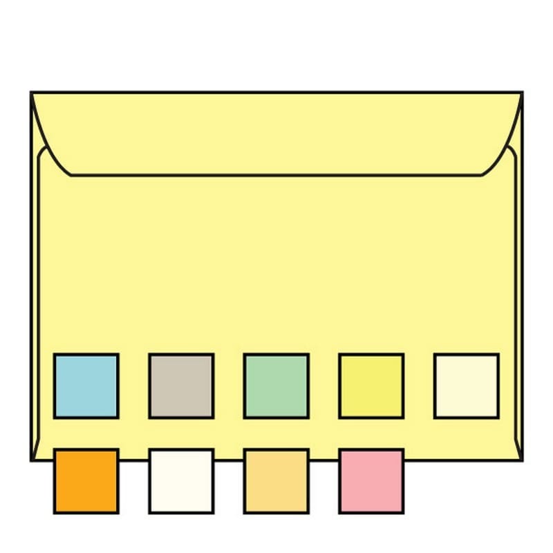 Open Side Booklet Envelopes, 6" x 9", 24#, Recycled, Canary Pastel, Acid Free, Side Seams (Box of 500) - Image 2