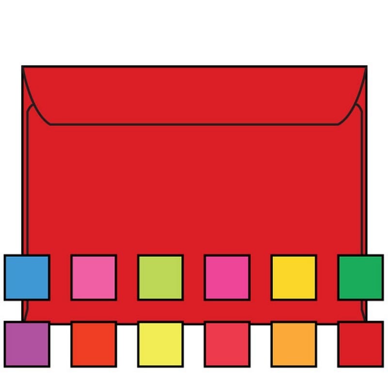 Open Side Booklet Envelopes, 6" x 9", 24#, Recycled, Brightly Colored Red, Acid Free, Side Seams (Box of 500) - Image 2