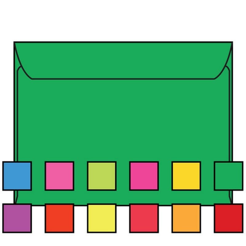 Open Side Booklet Envelopes, 6" x 9", 24#, Recycled, Brightly Colored Green, Acid Free, Side Seams (Box of 500) - Image 2