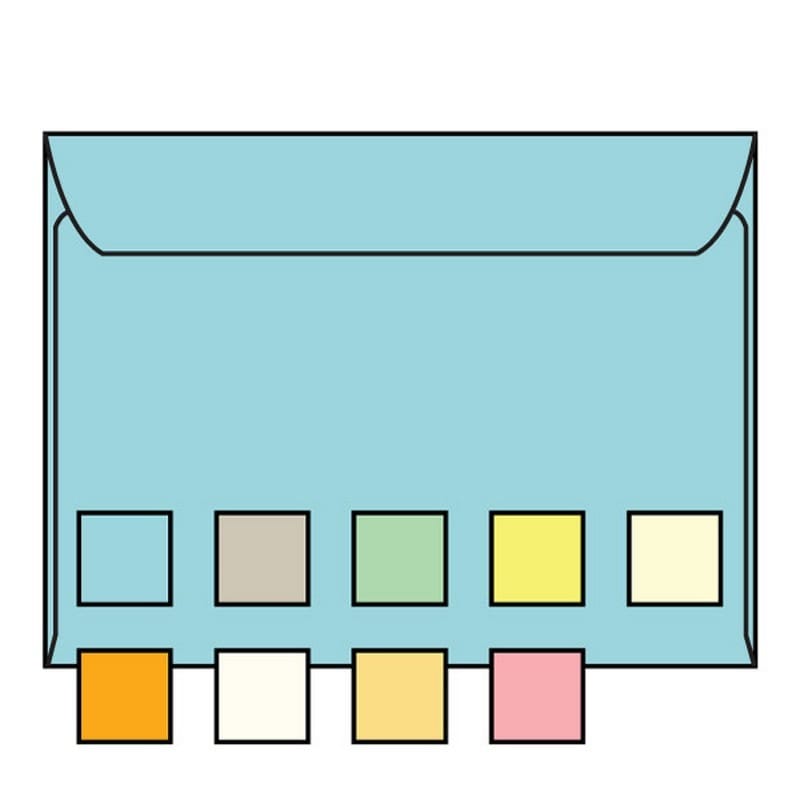 Open Side Booklet Envelopes, 9" x 12", 28#, Recycled, Blue Pastel, Acid Free, Side Seams (Box of 500) - Image 2