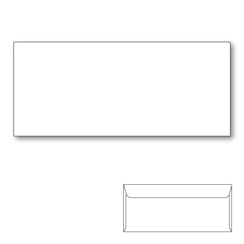 #9 Commercial Envelopes, Side Seam, White Wove, 24lb. 3-7/8" x 8-7/8". - Carton of 2500