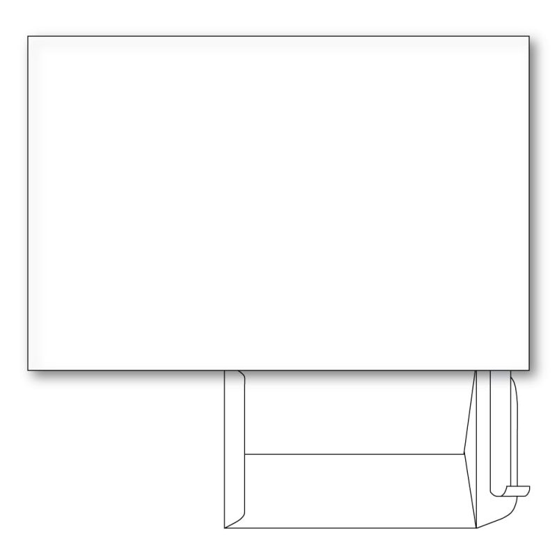 Catalog Envelopes, White Wove, Peel & Seal 28 lb. Size: 10" x 13". Qty - 500 per box.