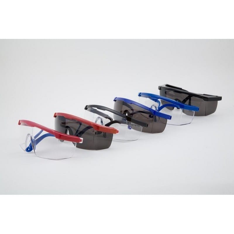 Safety Glasses, Black Frame, Clear Lens (144 Pairs per Box) - Image 2