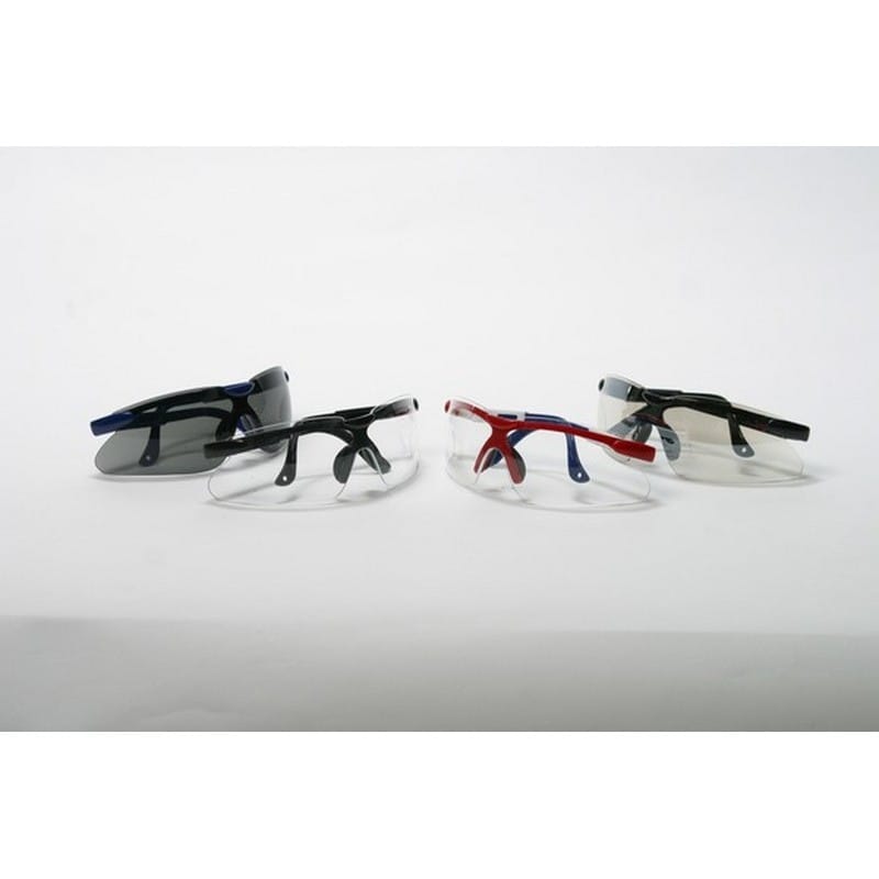 Safety Glasses, Blue, Frame, Clear Lens, Ratchet (144 Pairs per Box) - Image 2