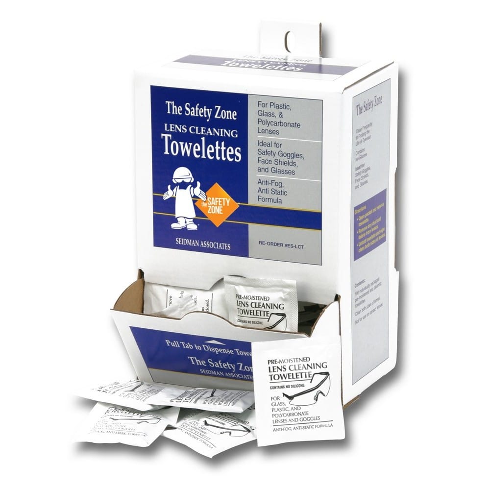 Pre-Moistened Lens Clean Towelettes (100 Per Box, 10 Boxes Per Case)