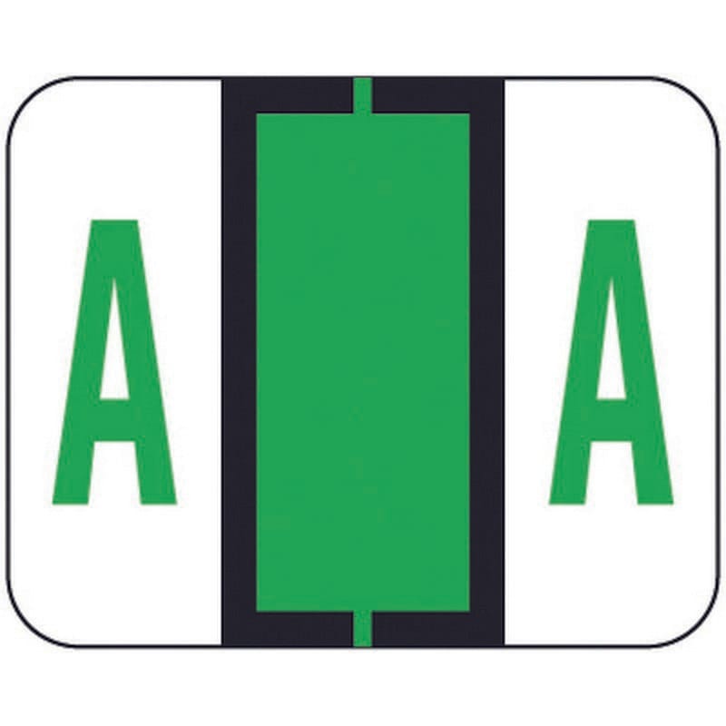 File Doctor FDAV Compatible Alpha Labels "A", Vinyl Stock, 1-1/4" X 1". Rolls of 500