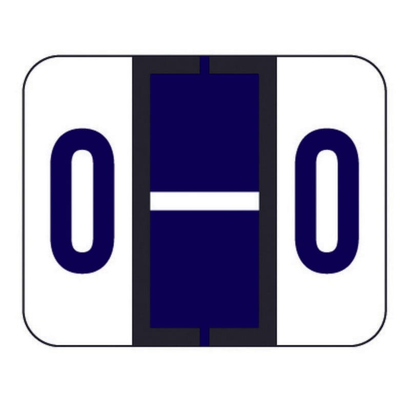 File Doctor FDAV Compatible Alpha Labels "O", Vinyl Stock, 1-1/4" X 1". Rolls of 500