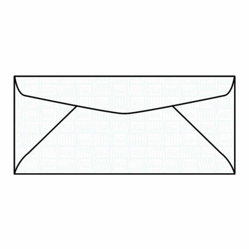 #10 Regular Business Envelopes, 4-1/8" x 9-1/2", 24# White, Diagonal Seam, Blue FDIC Inside Tint, No Window (Box of 500) - Image 2