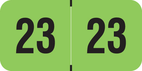 PMA Compatible "23" Yearband Labels, 1-1/2" X 3/4" - 500 per Roll