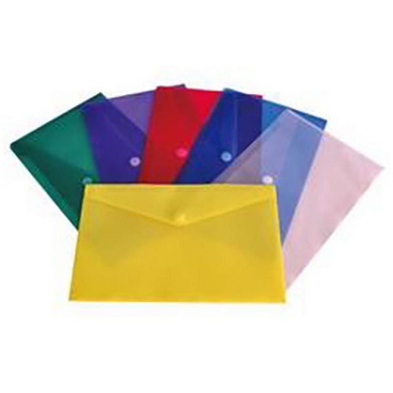 15" x 9-3/4" Velcro Flap Poly Envelopes, Legal - Blue (Pack of 6)